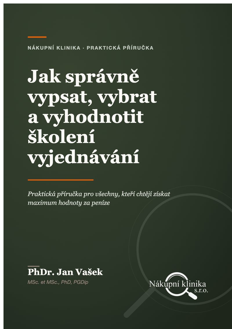 Obálka knihy Jak správně vypsat, vybrat a vyhodnotit školení vyjednávání